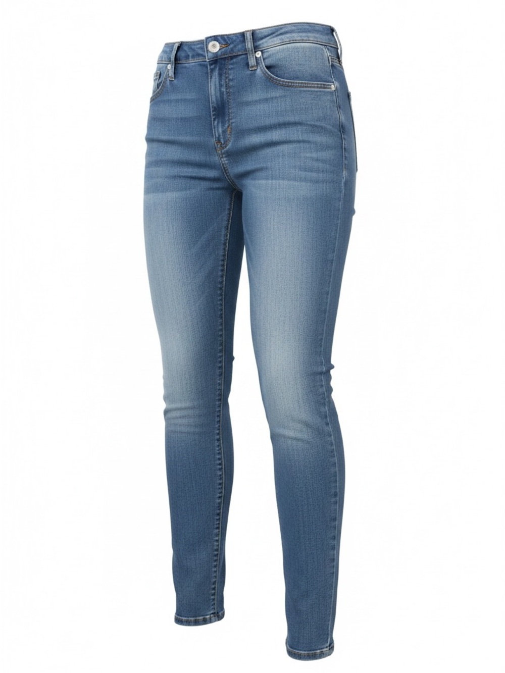 Judy Blue Mid-Rise Skinny Jeans in Light Blue Wash
